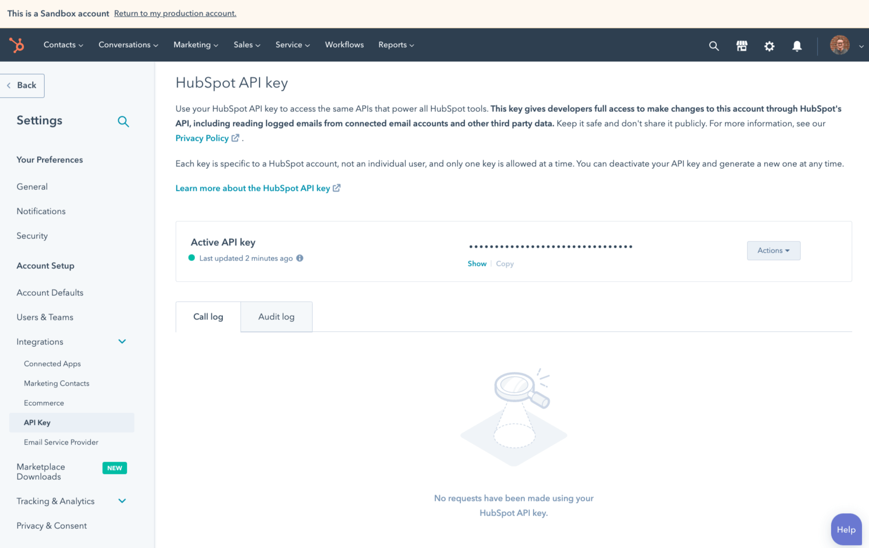 Sandbox Software HubSpot